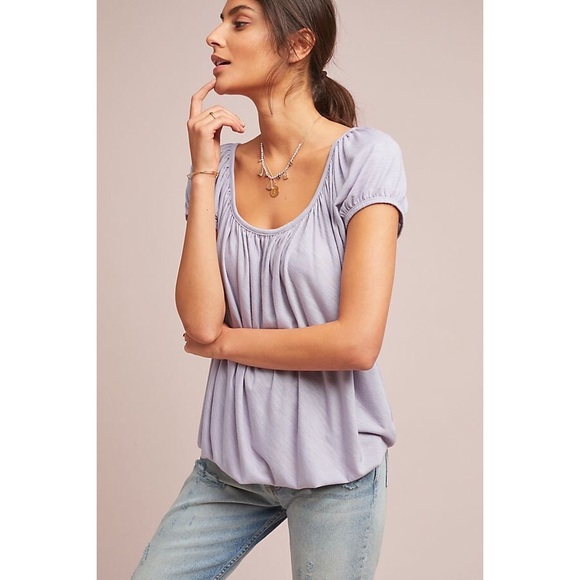 Anthropologie Lilac Purple Top - Picture 2 of 3